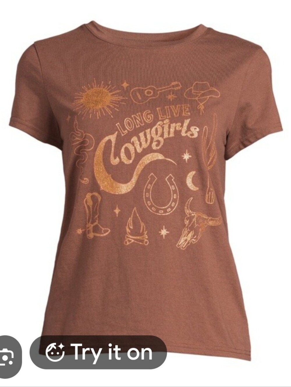 Wound Up "Long Live Cowgirls" Graphic T-Shirt Medium